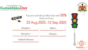 Karnataka traffic fine discount 2025 Techinfo365.in