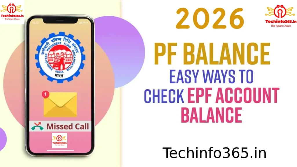 How To Check PF Balance in 2026- Easy Method 2 How To Check PF Balance in 2026