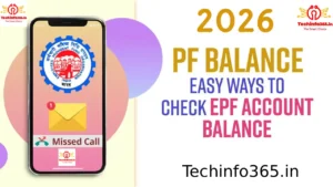 How To Check PF Balance in 2026